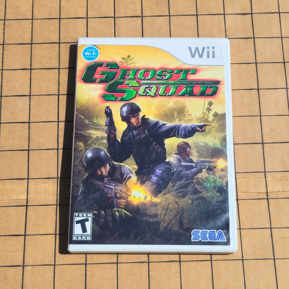 Ghost Squad‎ Nintendo Wii SEGA Arcade Light Gun Shooter Game